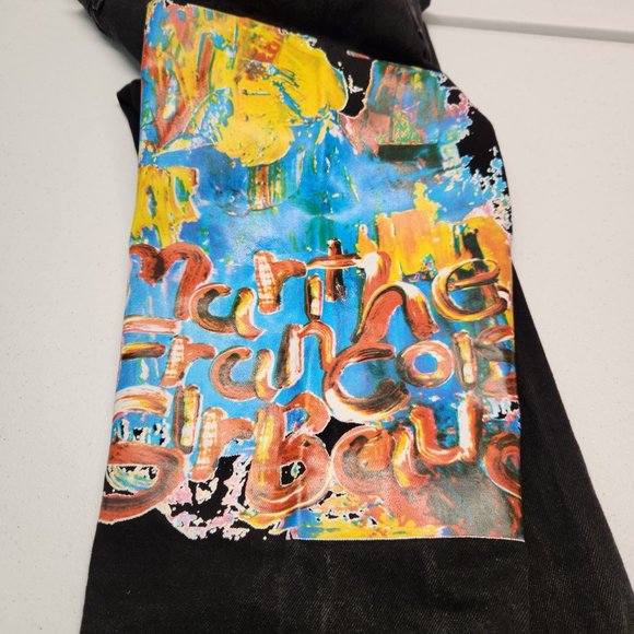 Vintage 90s Marithe Francois Girbuad Black Denim Jeans size 36x30 - Picture 3 of 10